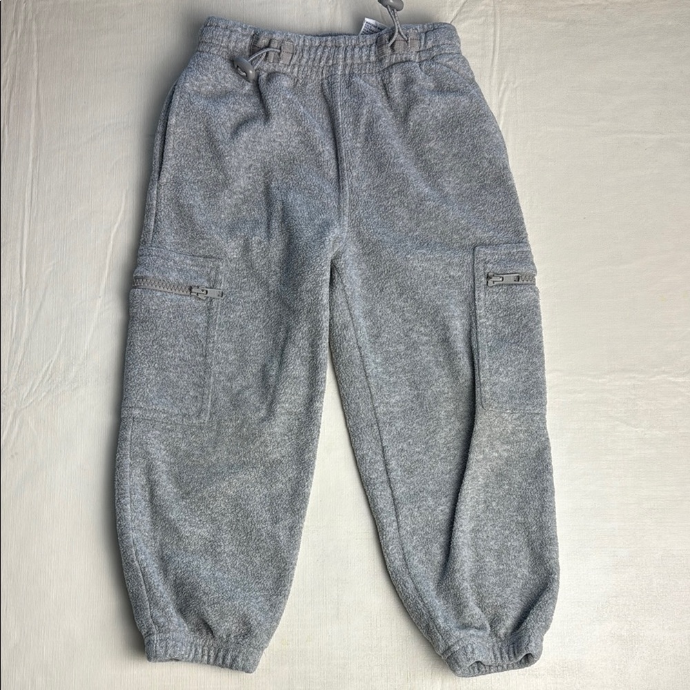 GYMBOREE Boy’s Gray Cargo Fleece Sweatpants Size 4